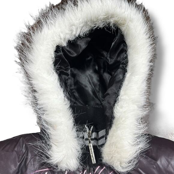 Vintage Lot 29 Looney Tunes Puffer Jacket Juniors Size L Y2K Streetwear Cropped - Picture 8 of 11